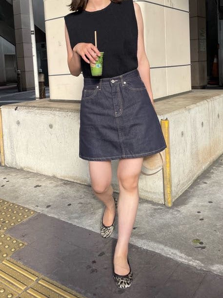 Denim skirt[mini]