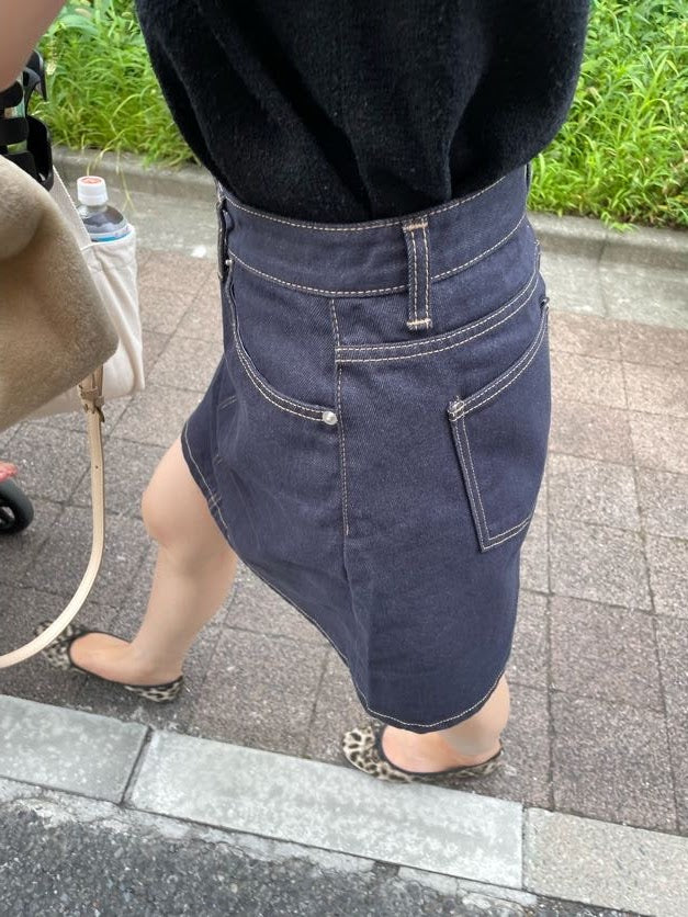 Denim skirt[mini]