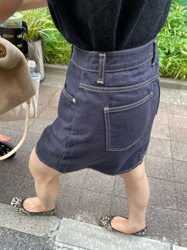 Denim skirt[mini]