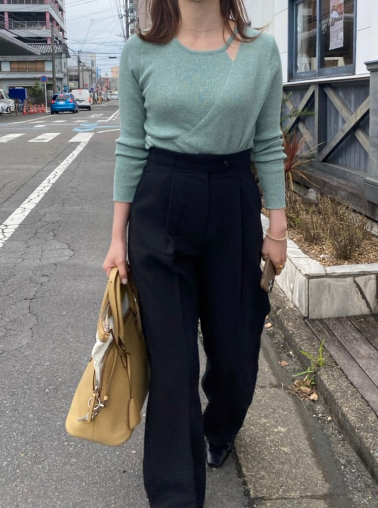 Nuance asymme knit