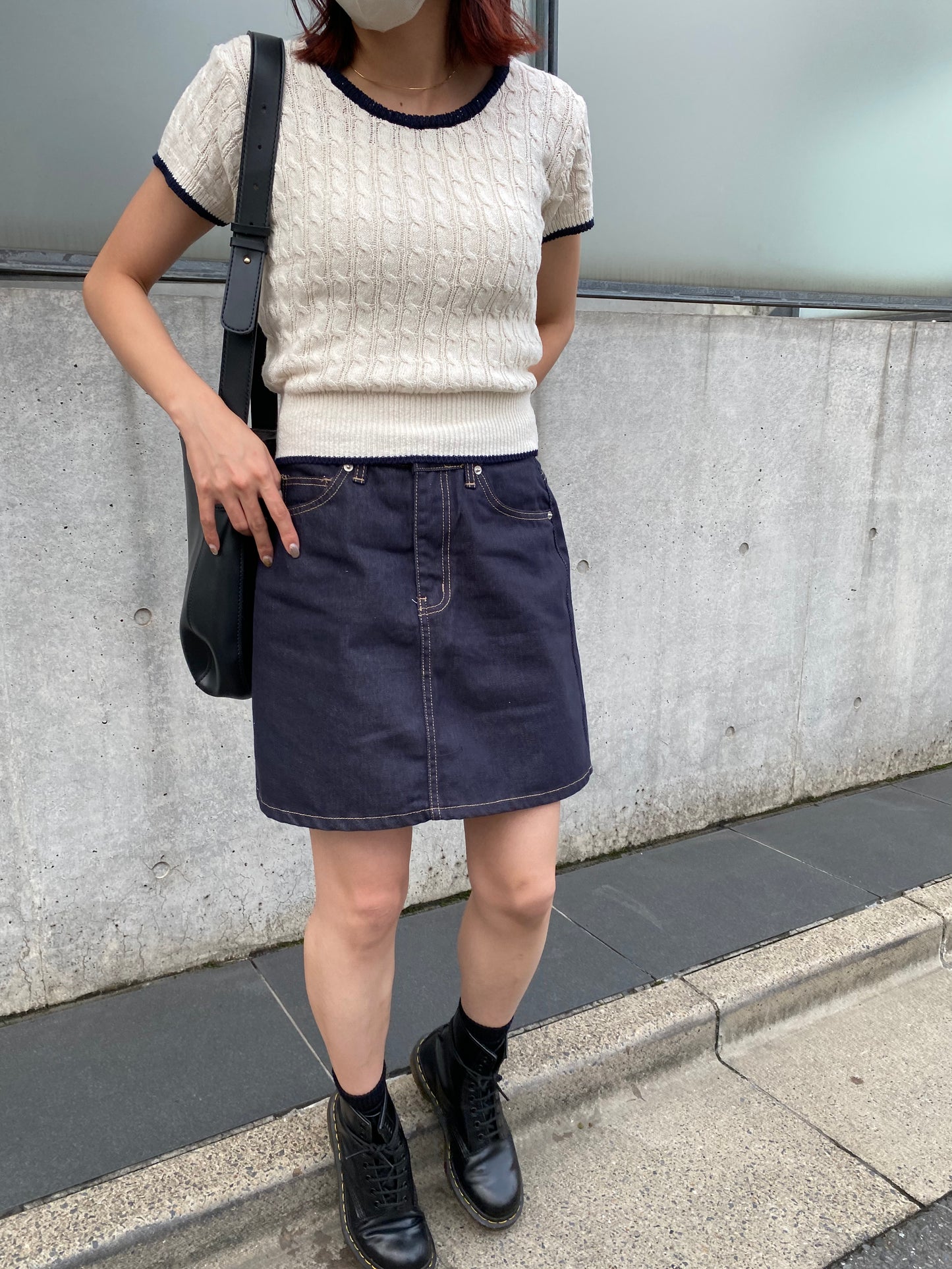 Denim skirt[mini]