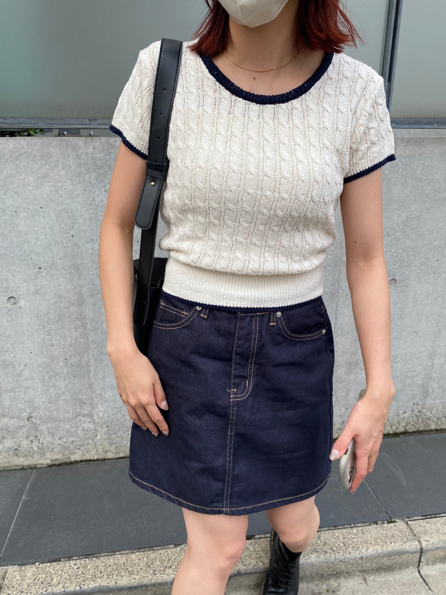 Twist summer knit T