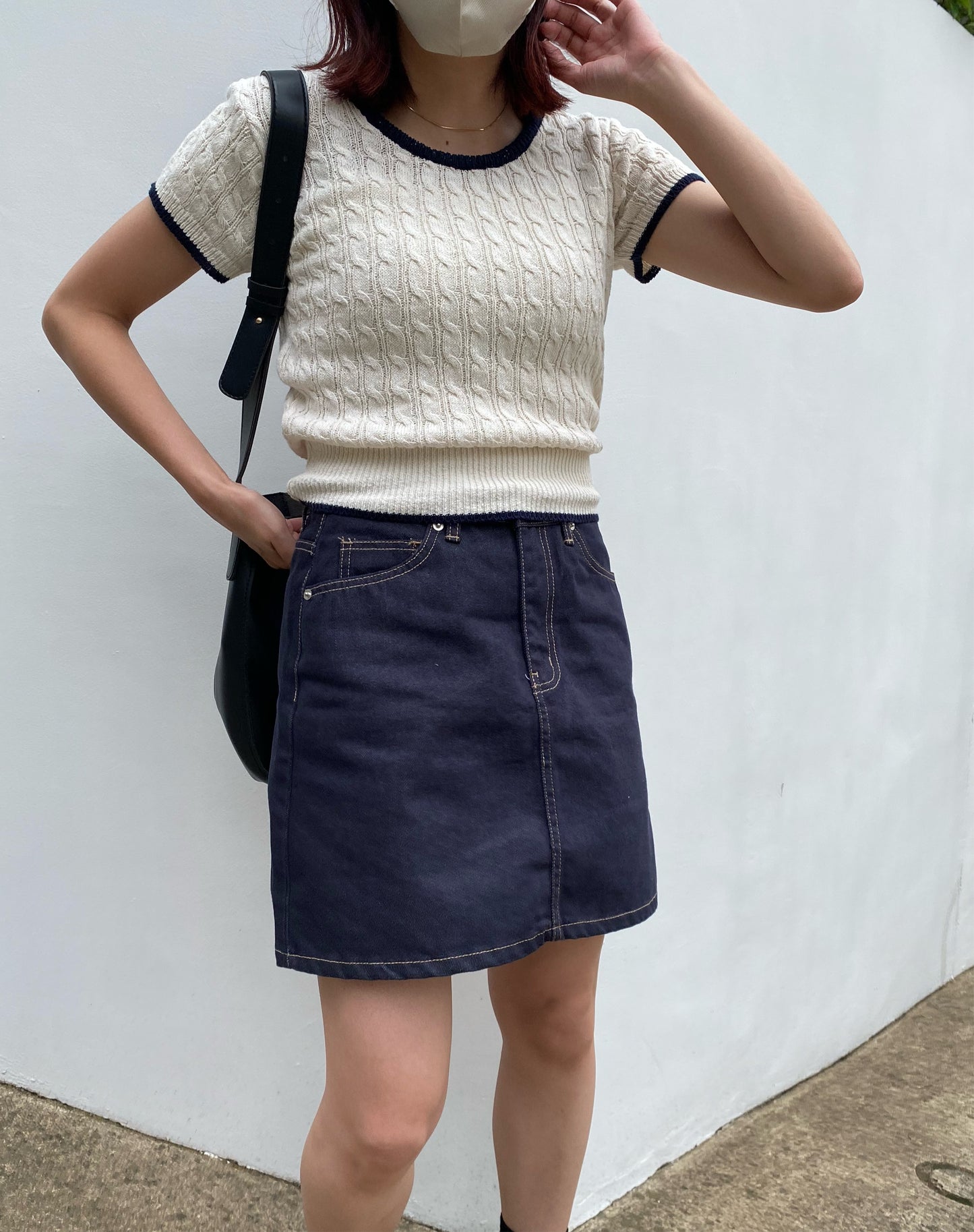 Twist summer knit T